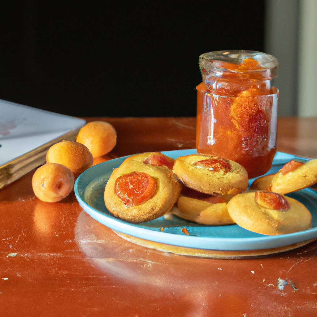 Photo illustrating the recipe from : Apricot jam cookies