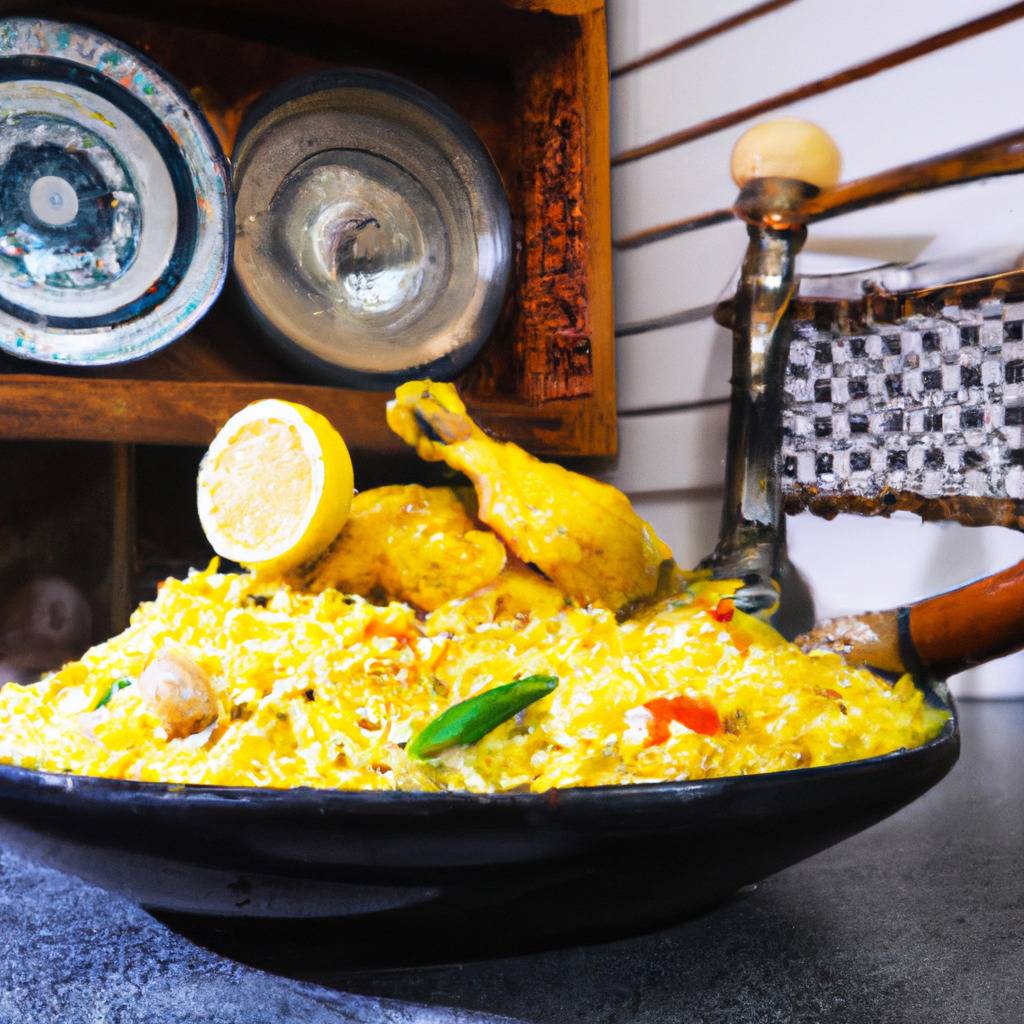 Foto que ilustra la receta de : Biryani de pollo