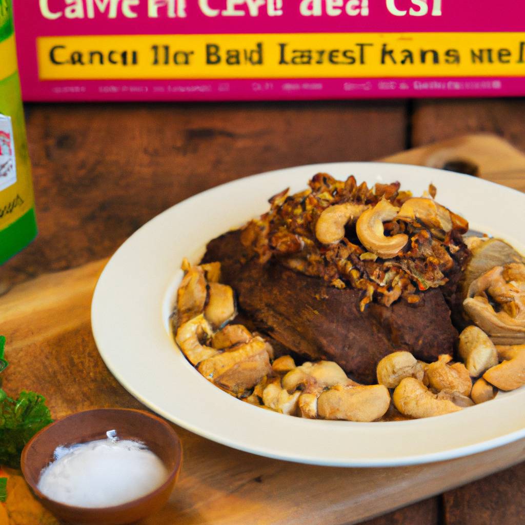 Photo illustrating the recipe from : Beef with cashew nuts
