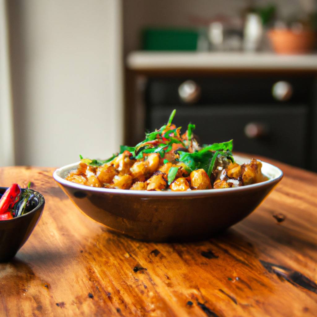 Photo illustrating the recipe from : Buddha bowl with roasted chickpeas