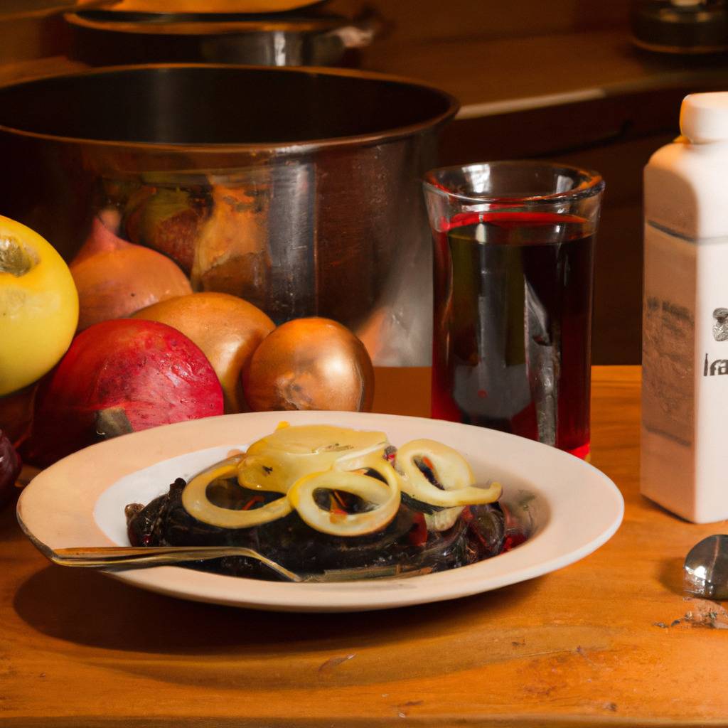 Foto che illustra la ricetta da : Sanguinaccio con cipolle e composta di mele