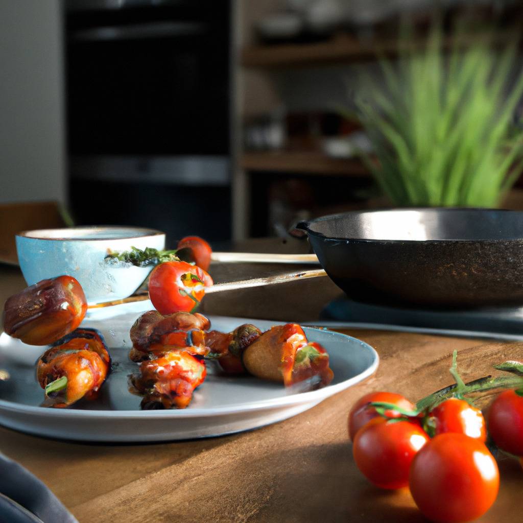 Foto che illustra la ricetta da : Spiedini di maiale con pancetta