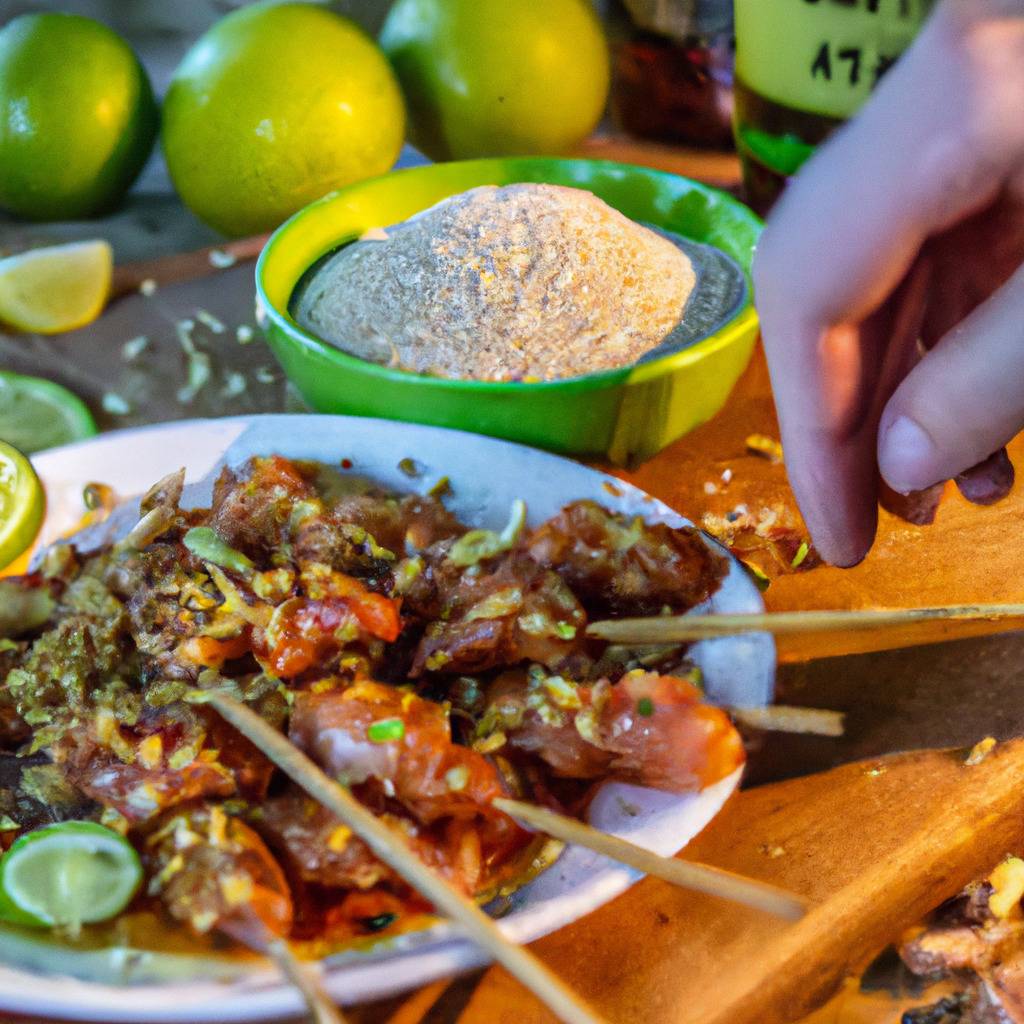 Fotografia que ilustra a receita de : Espetadas de frango com erva-limão