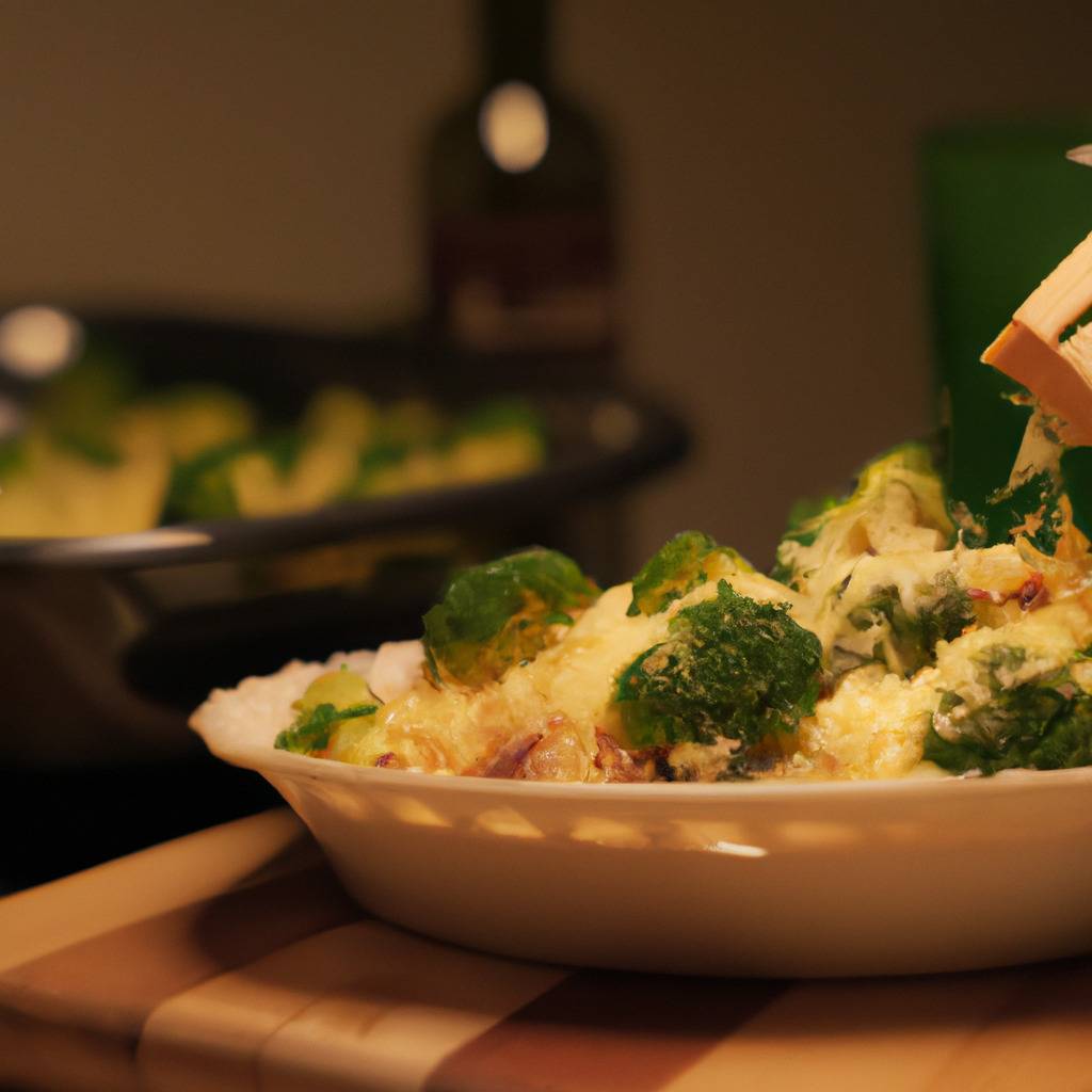 Foto che illustra la ricetta da : Broccoli con formaggio fuso