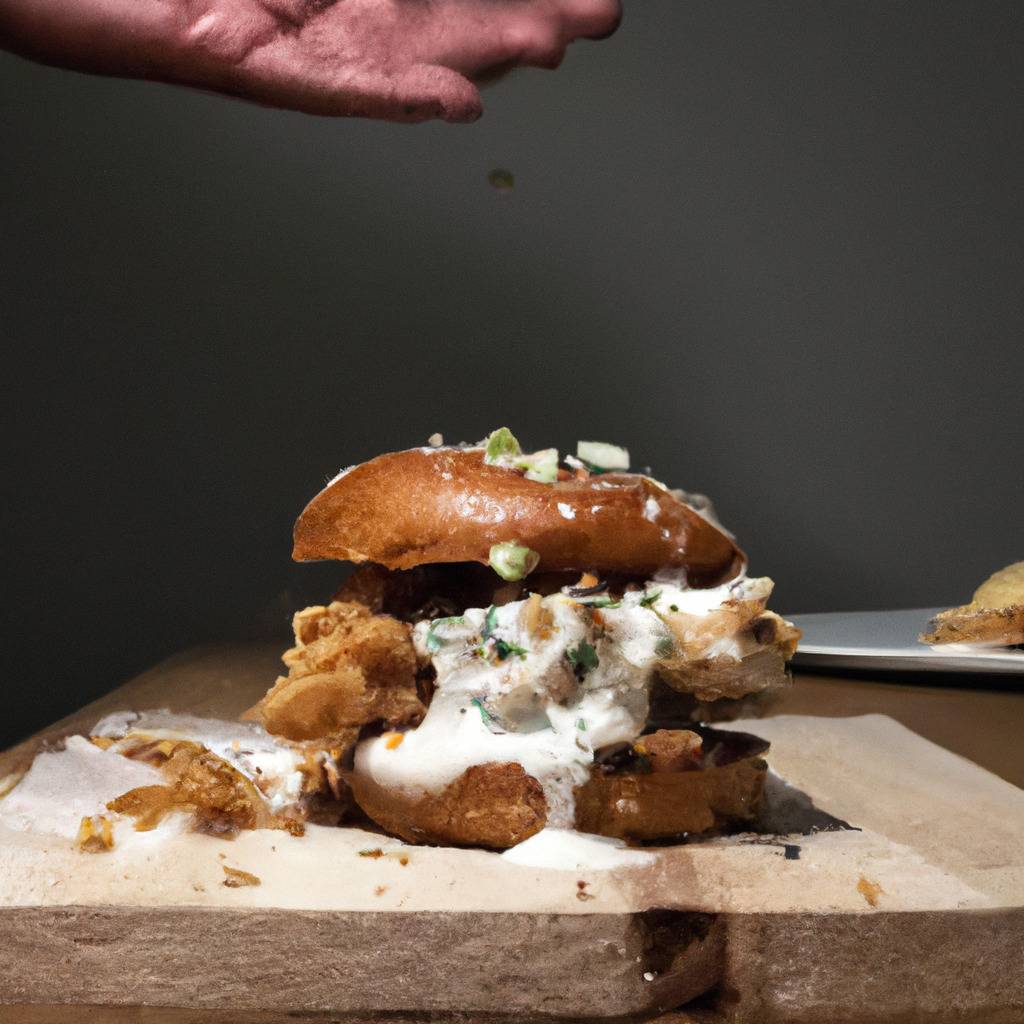 Photo illustrating the recipe from : Crispy chicken burger with spicy mayo