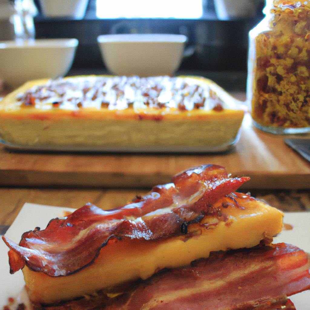 Fotografia que ilustra a receita de : Bolo de bacon, milho e queijo