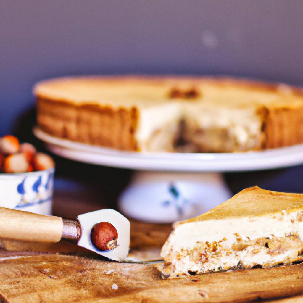 Photo illustrant la recette de : Cake au camembert et aux noisettes