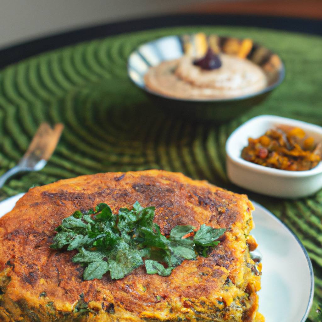 Foto che illustra la ricetta da : Torta di cavolfiore e curry