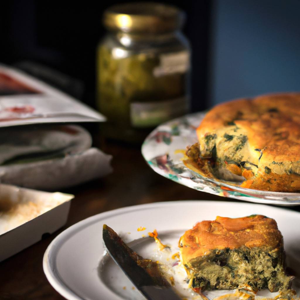 Fotografia que ilustra a receita de : Bolo de tomate seco e pesto de parmesão