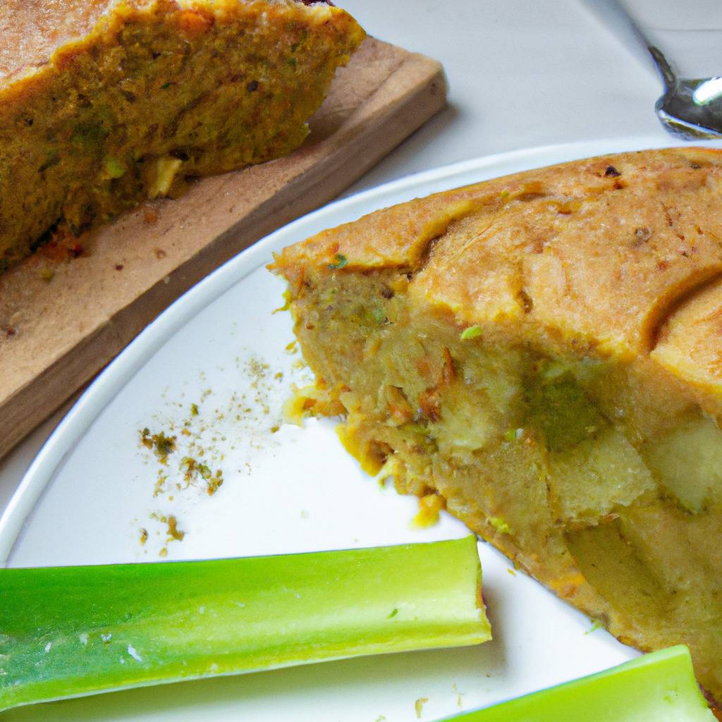 Fotografia que ilustra a receita de : Bolo de alho francês e caril