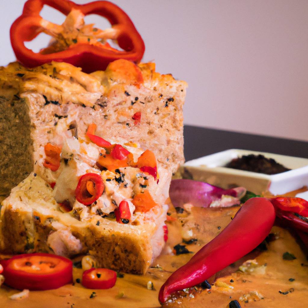 Fotografia que ilustra a receita de : Bolo de frango, pimento e malagueta