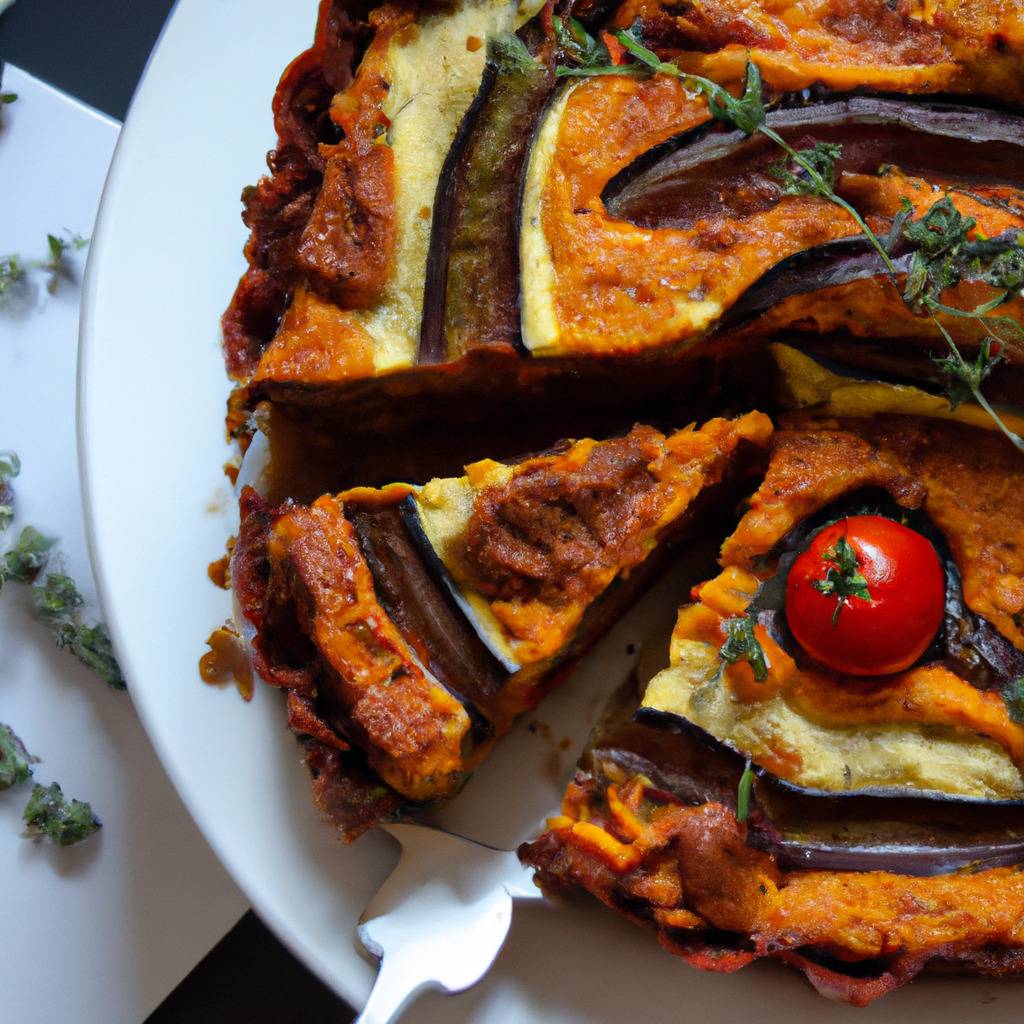 Photo illustrating the recipe from : Ratatouille cake