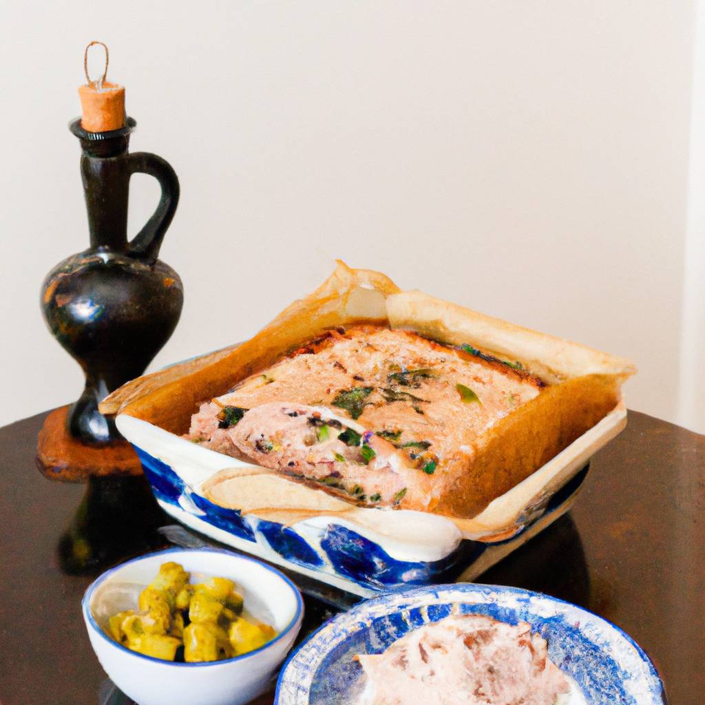 Foto que ilustra la receta de : Pastel de atún, aceitunas y alcaparras