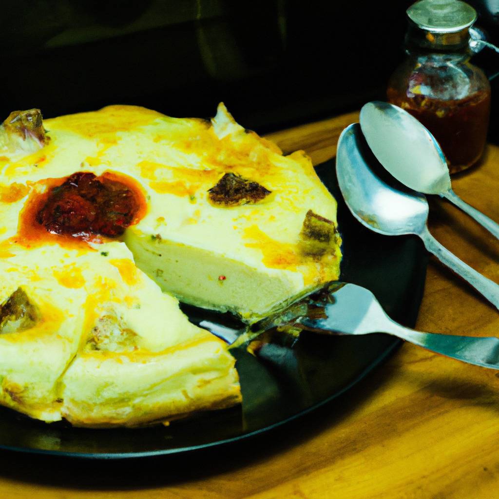 Fotografia que ilustra a receita de : Bolo de três queijos (cheddar, mozzarella, parmesão)