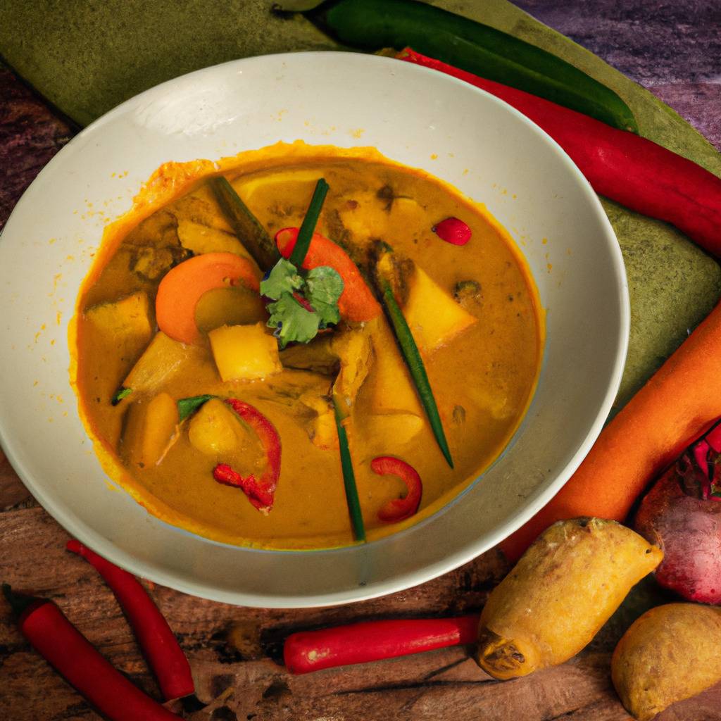 Photo illustrating the recipe from : Vegetable curry