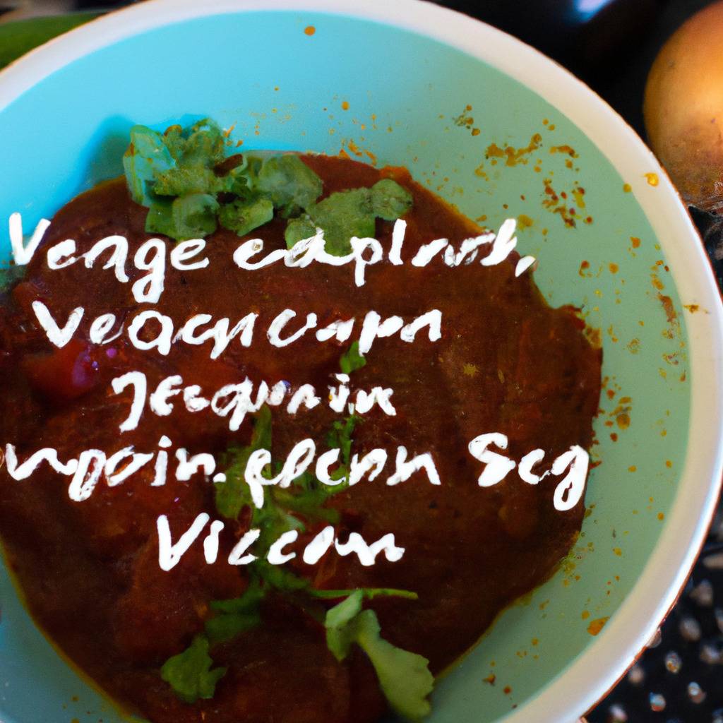 Photo illustrating the recipe from : Vegan chili