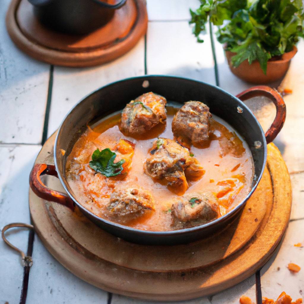 Foto que ilustra la receta de : Chorba con albóndigas de cerdo