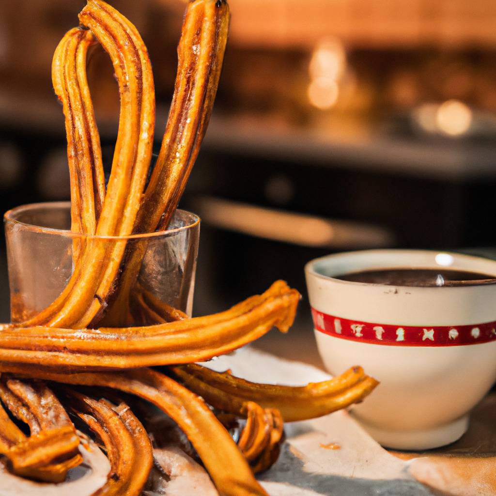 Foto che illustra la ricetta da : Churros al cioccolato