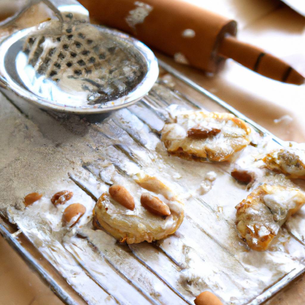 Photo illustrating the recipe from : Vanilla almond cookies