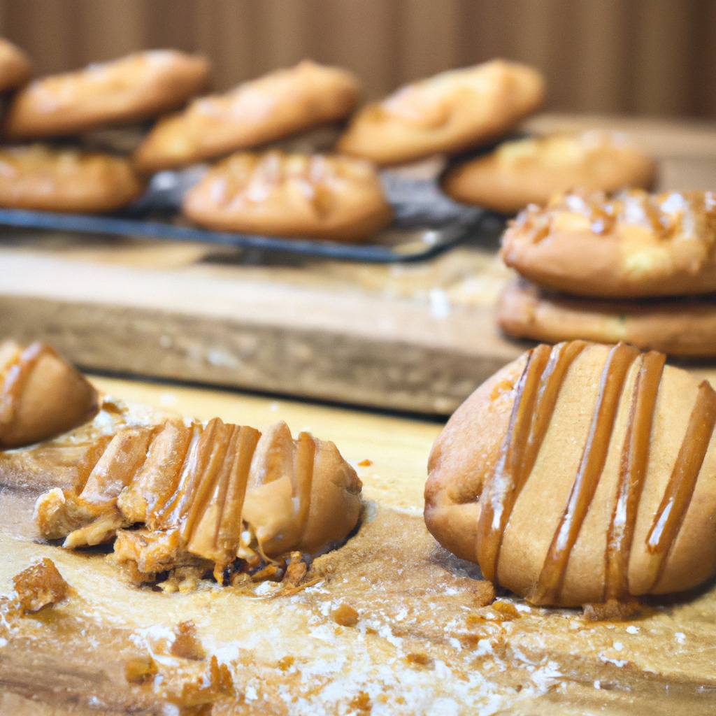 Photo illustrating the recipe from : Salted caramel cookies