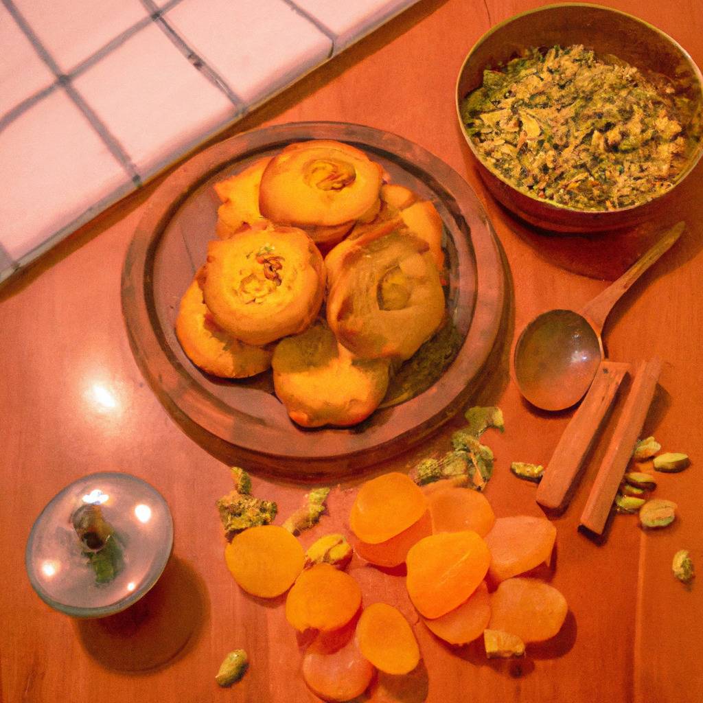 Foto que ilustra la receta de : Galletas de cardamomo y albaricoque