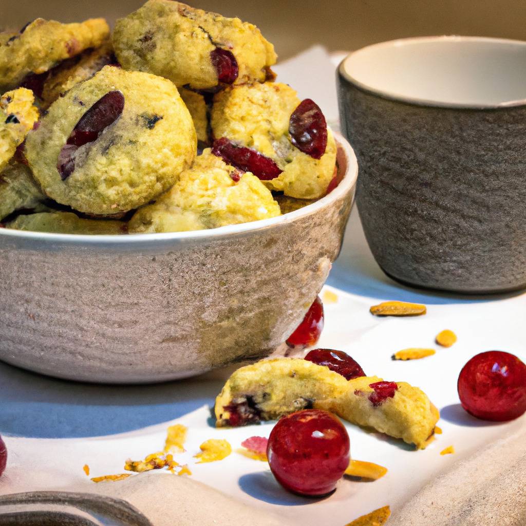 Photo illustrating the recipe from : Cherry and almond cookies