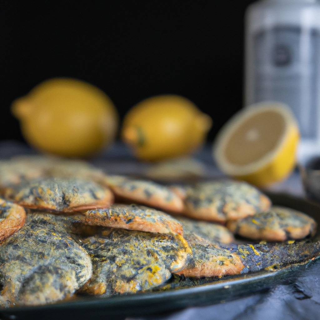 Photo illustrating the recipe from : Lemon and poppy seed cookies