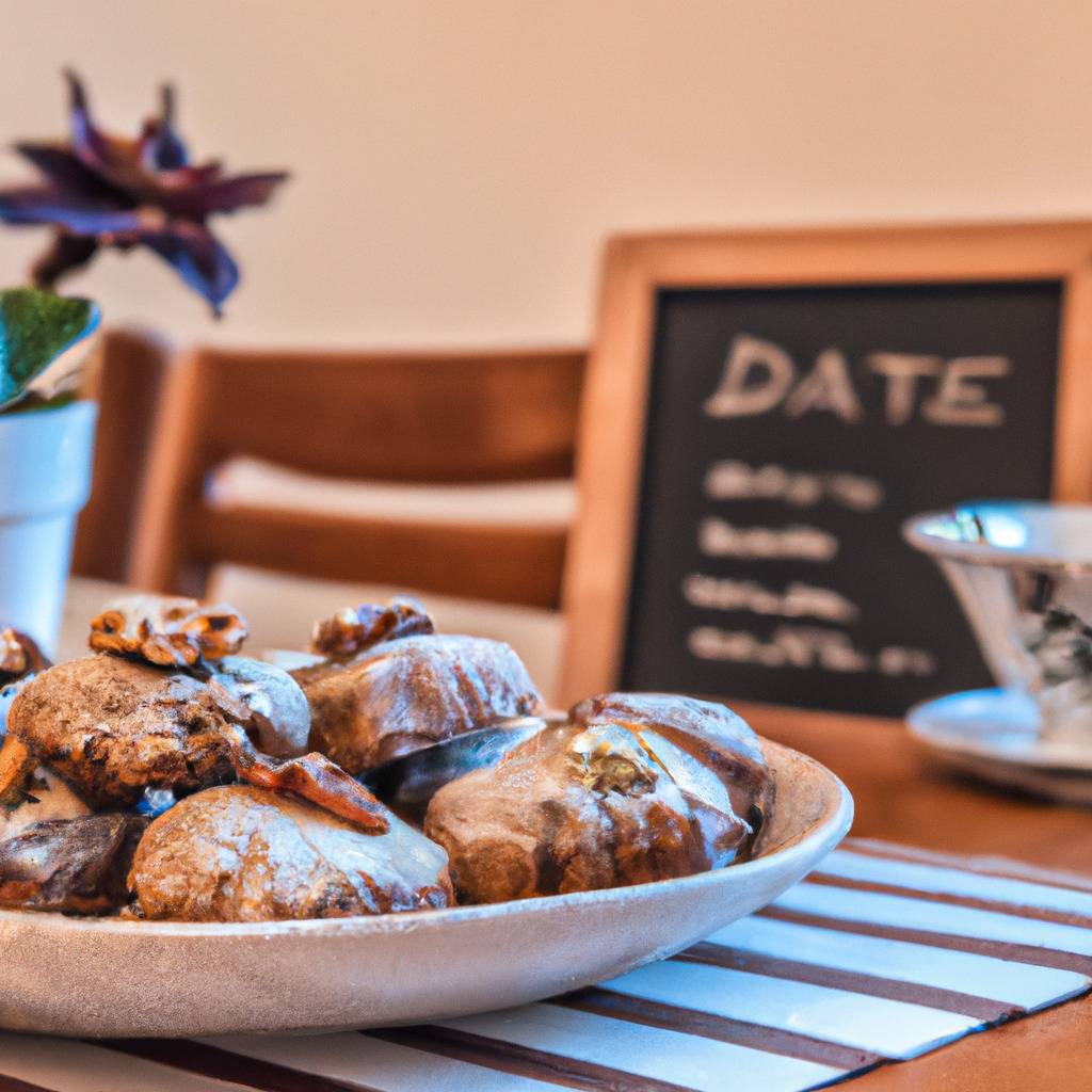 Foto que ilustra la receta de : Galletas de dátiles y nueces