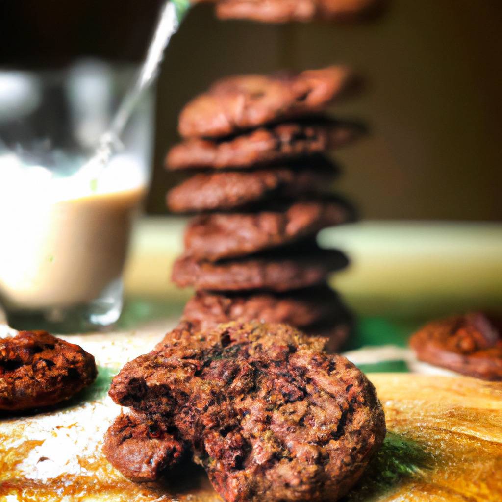 Photo illustrating the recipe from : Double chocolate cookies