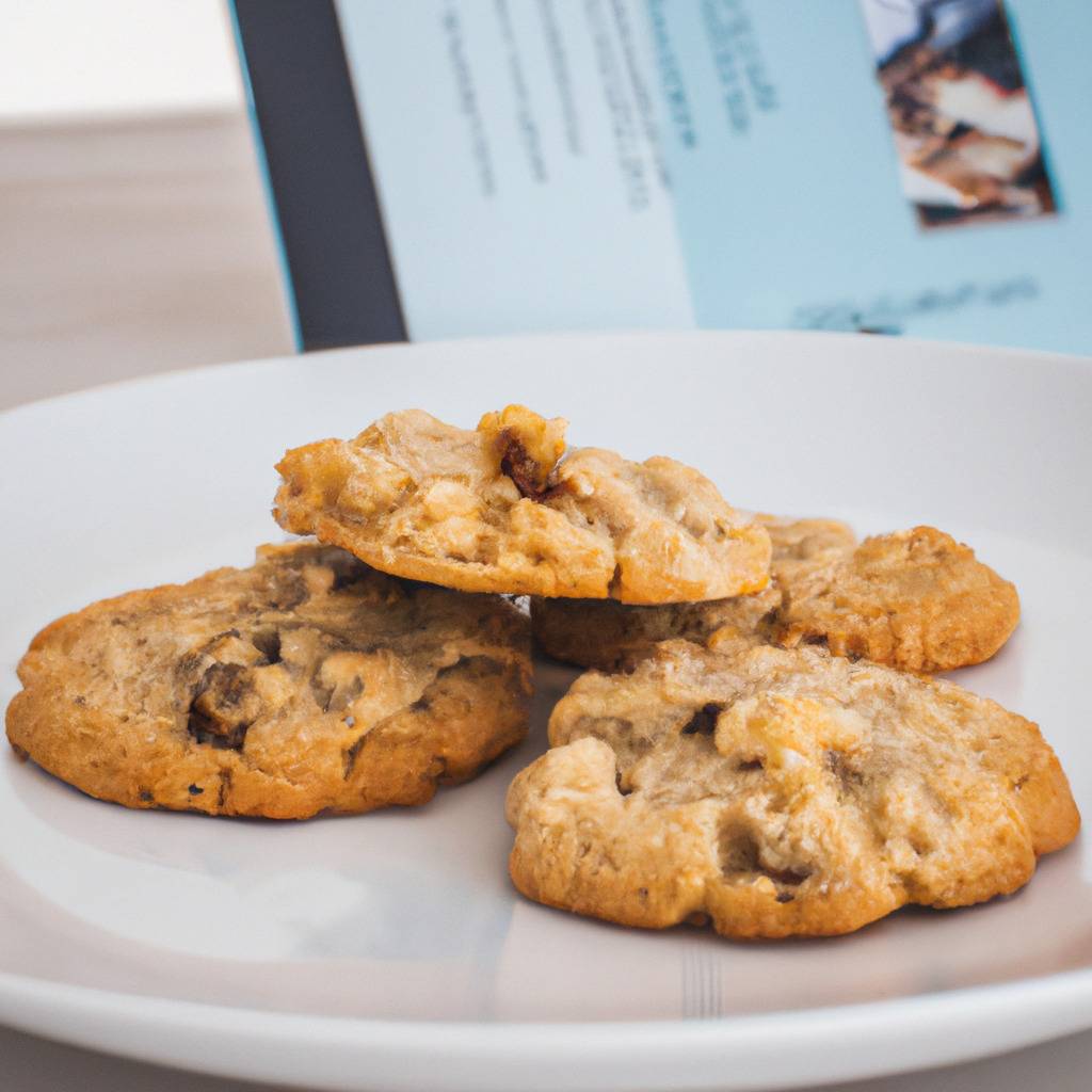 Photo illustrating the recipe from : Hazelnut and white chocolate cookies