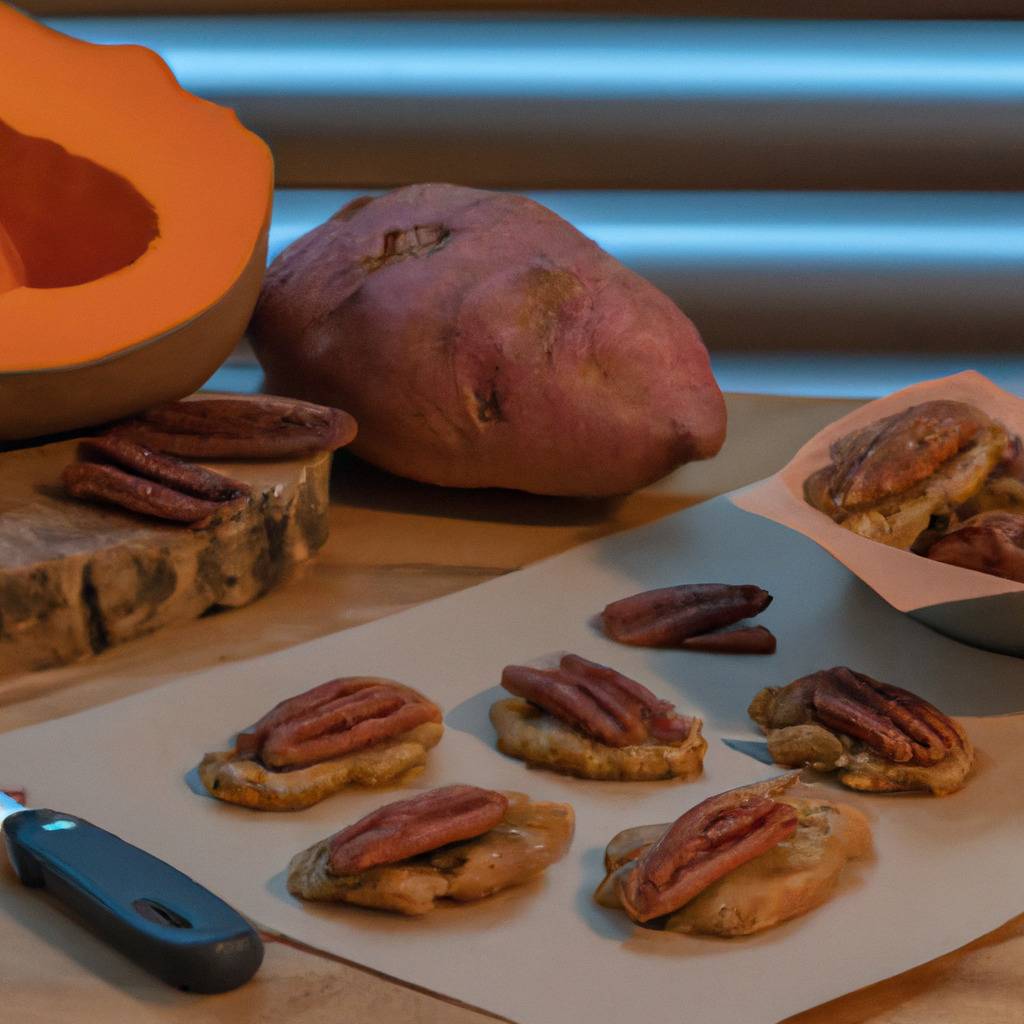 Photo illustrating the recipe from : Sweet potato and pecan cookies