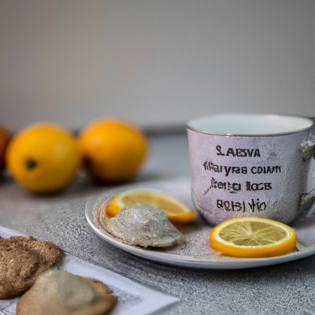Photo illustrating the recipe from : Earl grey tea and lemon cookies