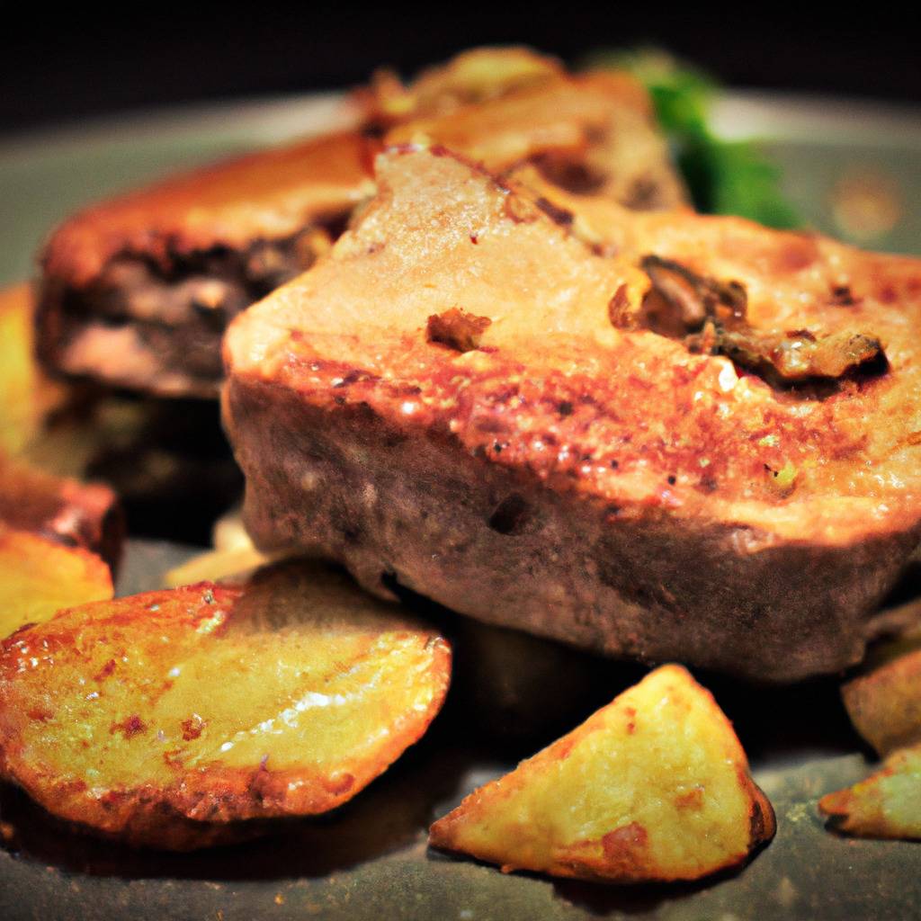 Foto que ilustra la receta de : Chuletas de cerdo a la normanda