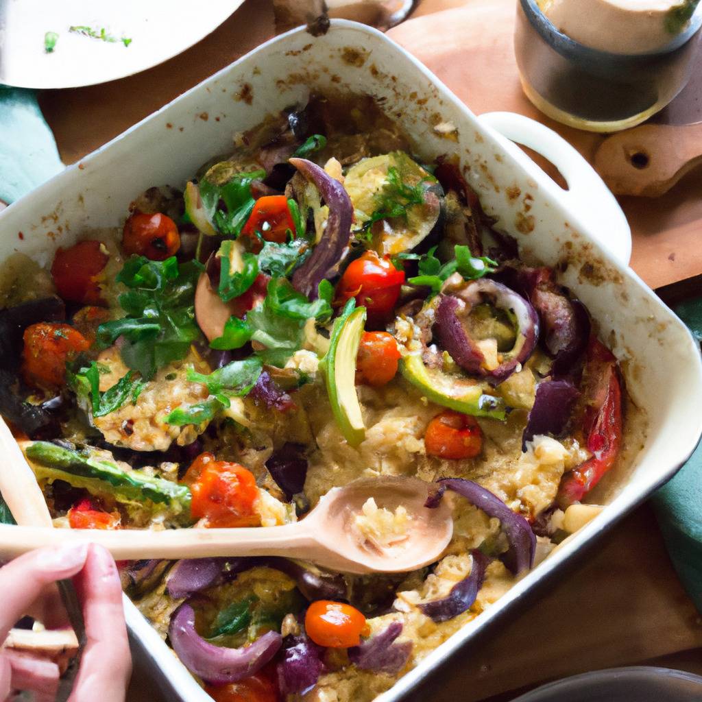 Photo illustrant la recette de : Couscous végétalien aux légumes grillés