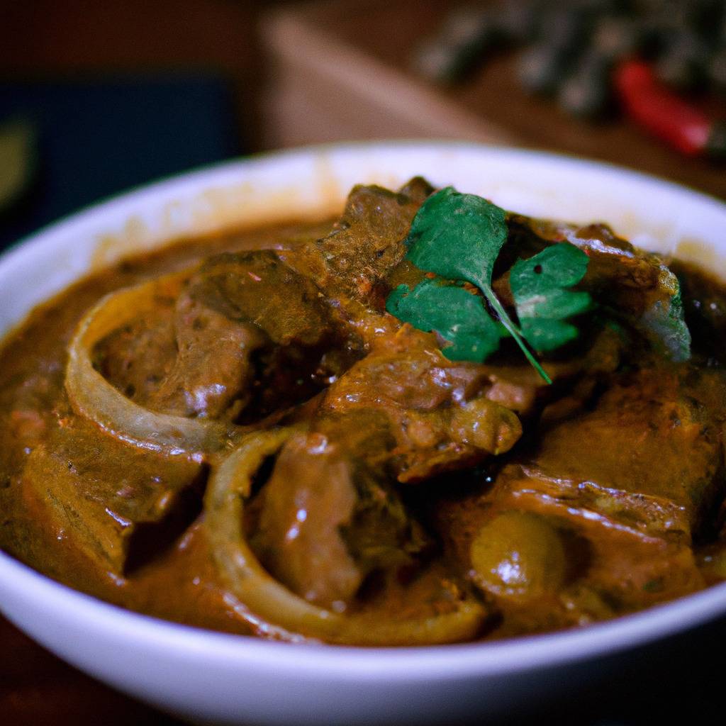 Foto que ilustra la receta de : Curry de ternera