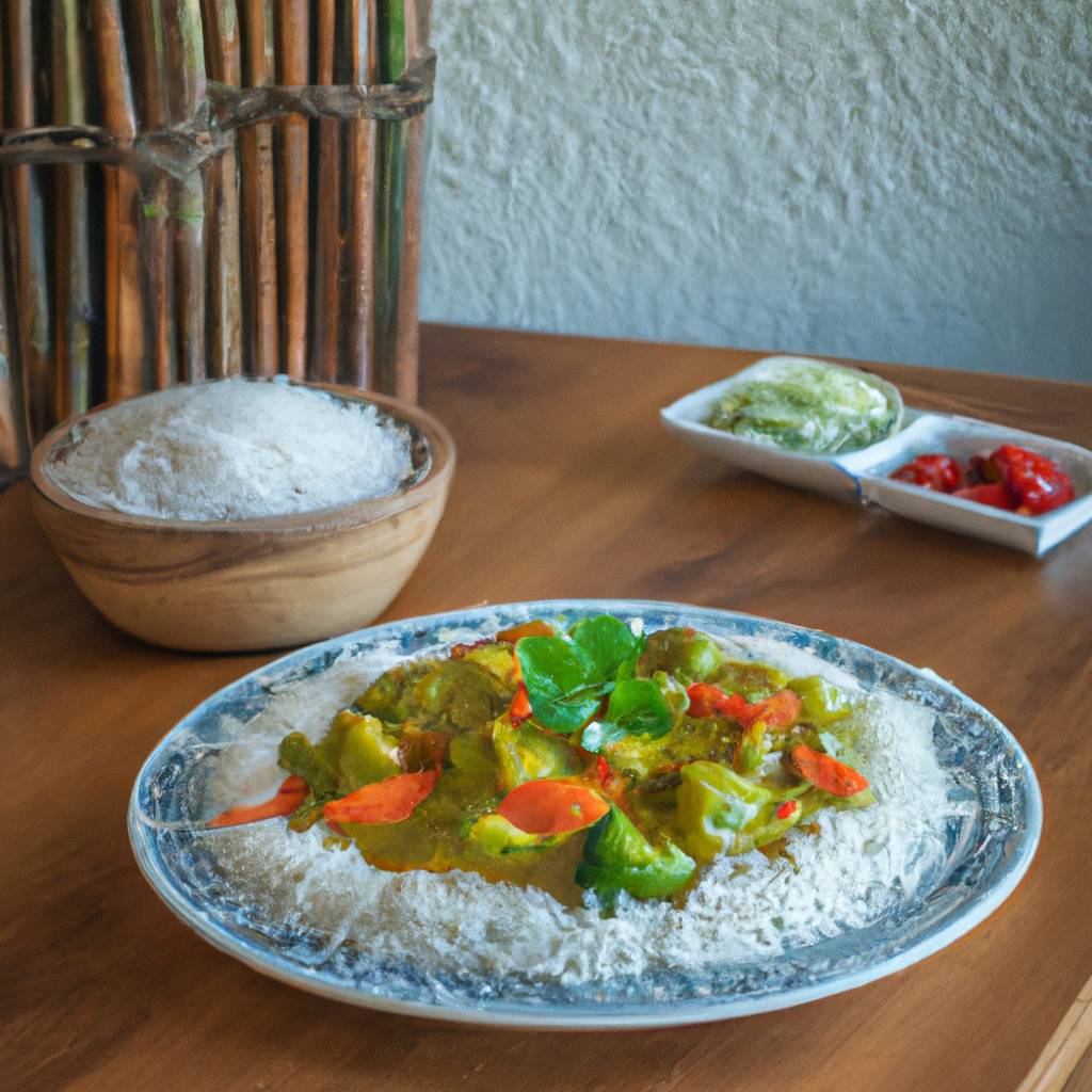 Foto che illustra la ricetta da : Curry di verdure con riso basmati