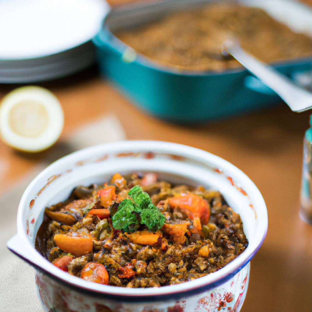 Fotografia que ilustra a receita de : Caril de lentilhas e legumes