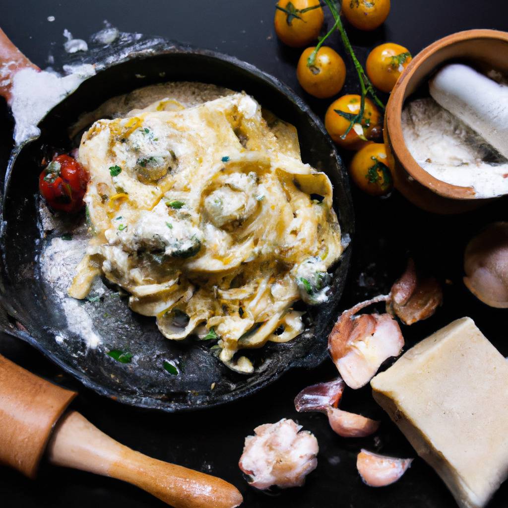 Foto che illustra la ricetta da : Fettuccine Alfredo