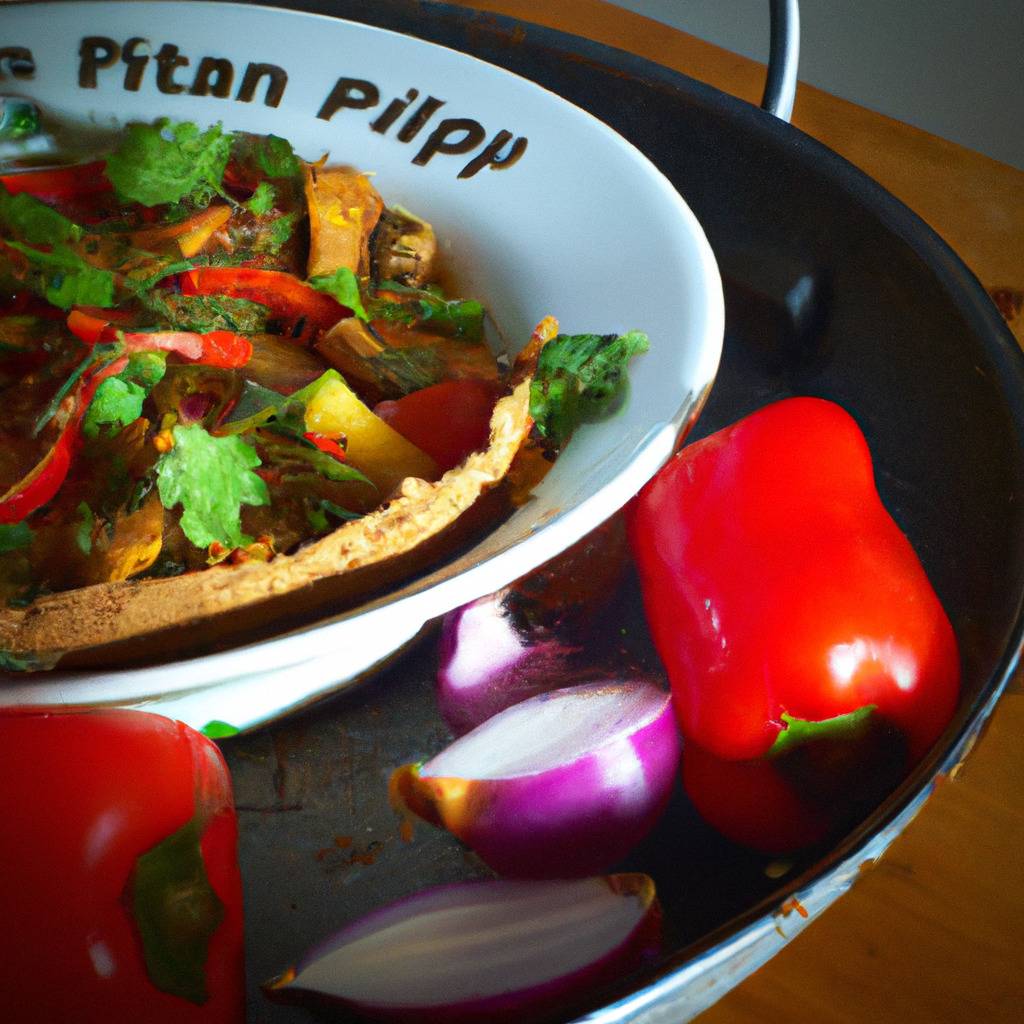 Foto zur Illustration des Rezepts von : Vegane Frittata mit Paprika und Zwiebeln