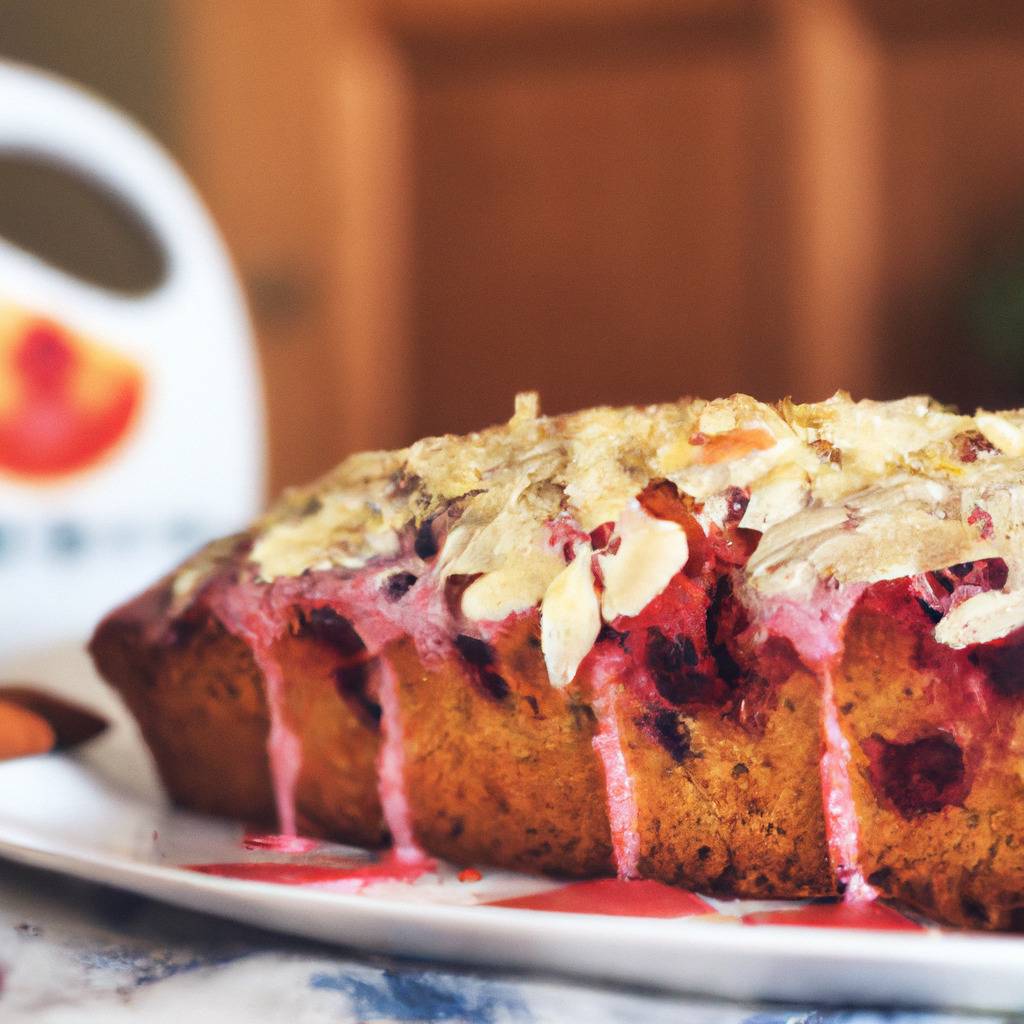 Foto che illustra la ricetta da : Torta di mandorle e frutti rossi