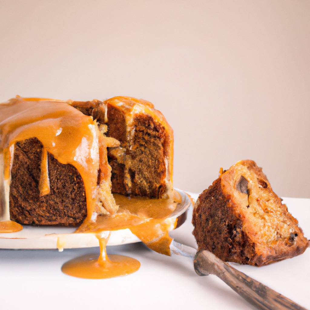 Photo illustrating the recipe from : Caramel cake