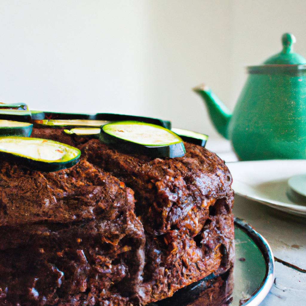 Photo illustrant la recette de : Gâteau au chocolat et à la courgette