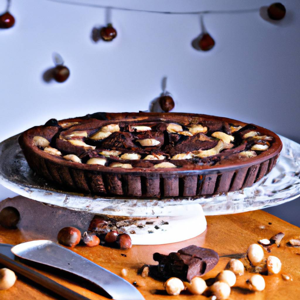 Fotografia que ilustra a receita de : Bolo de chocolate e avelã