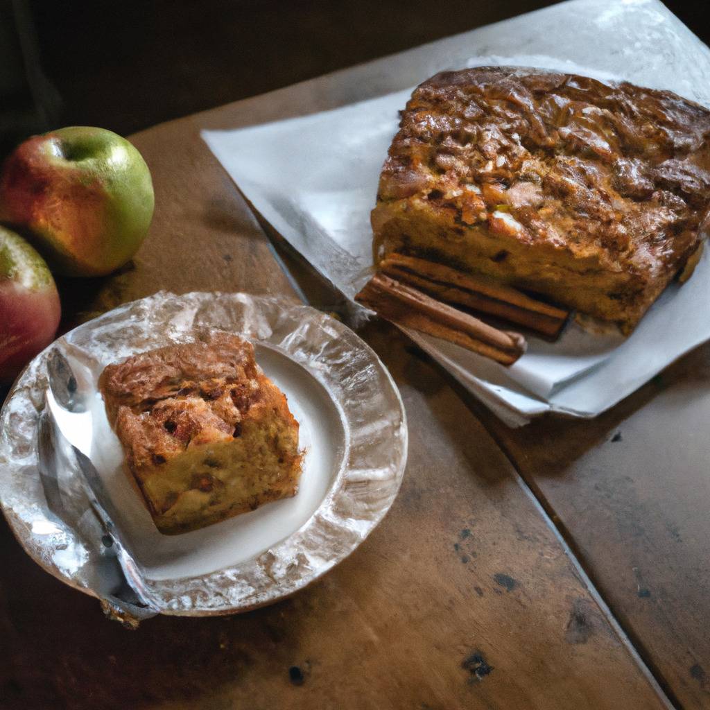 Photo illustrating the recipe from : Cinnamon apple cake