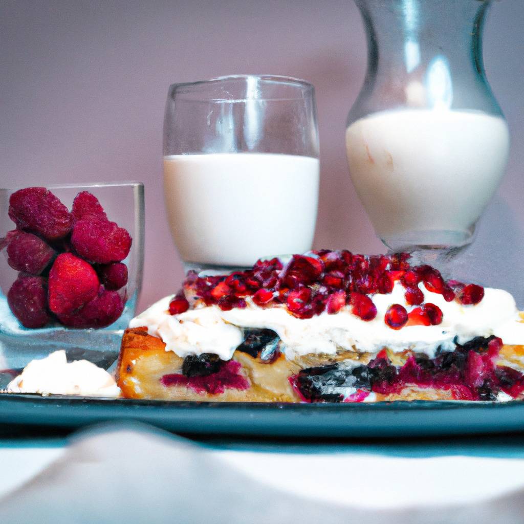 Fotografia que ilustra a receita de : Bolo de iogurte e frutos vermelhos