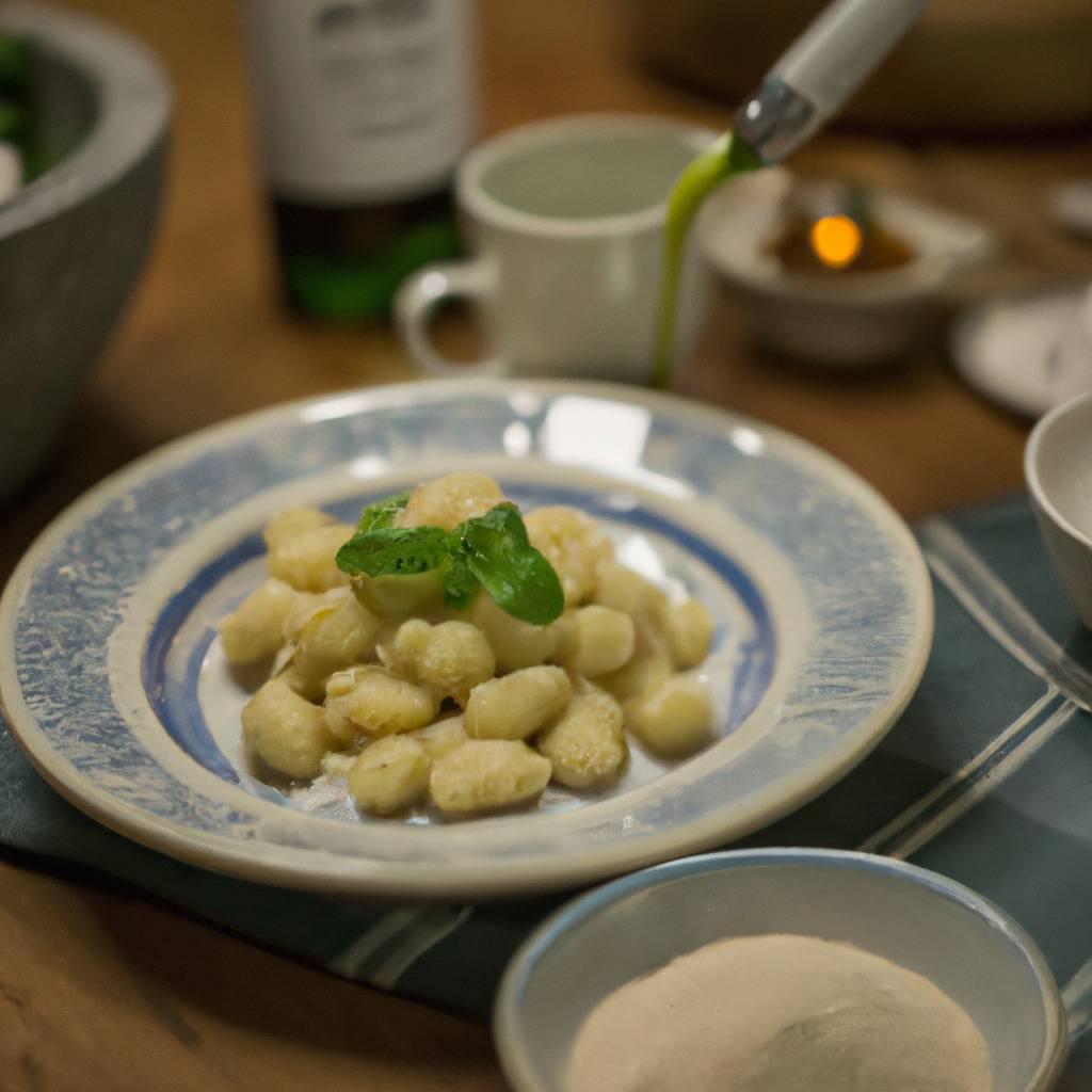 Foto che illustra la ricetta da : Gnocchi al sugo di gorgonzola