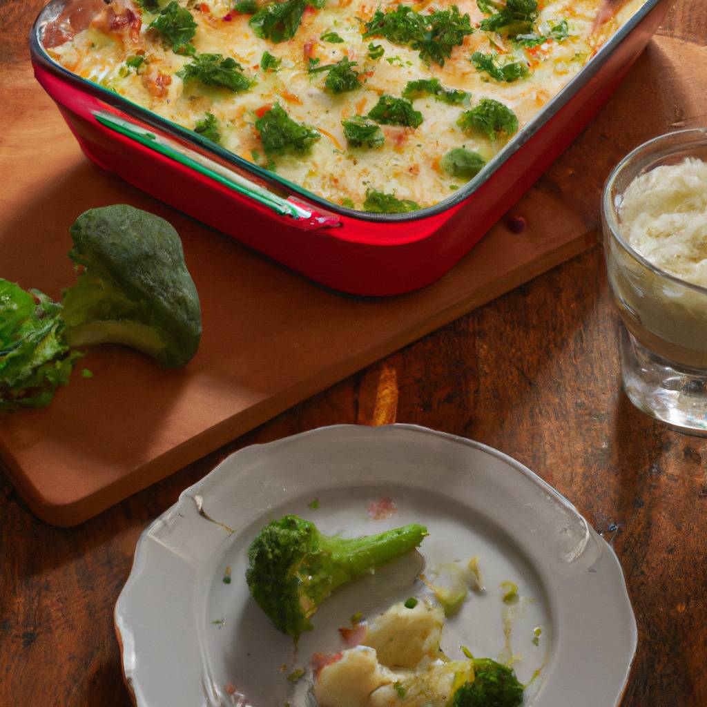 Foto que ilustra la receta de : Gratinado de coliflor y brécol