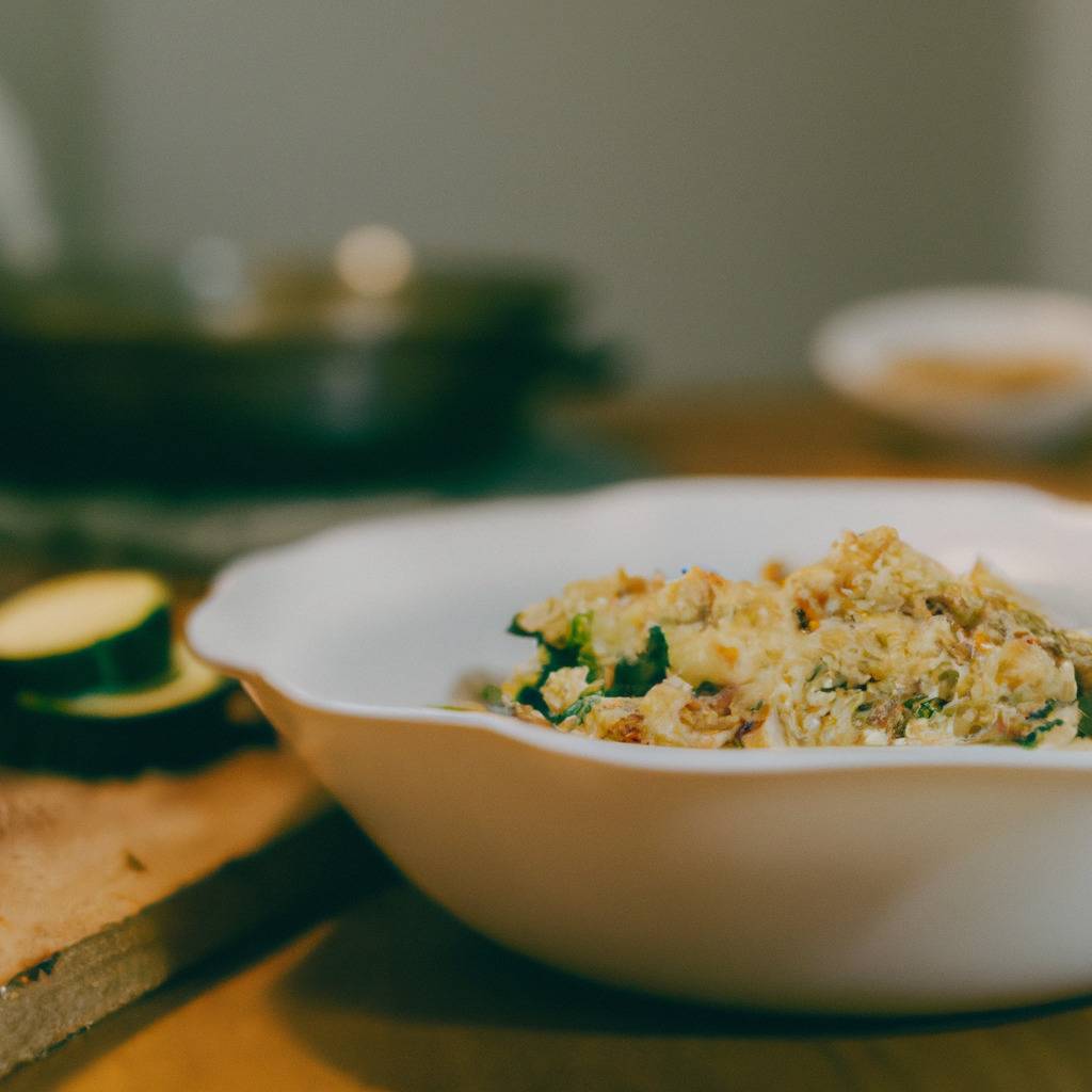 Photo illustrant la recette de : Gratin de courgettes et quinoa