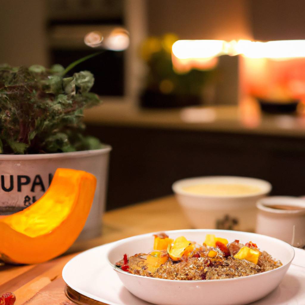 Foto que ilustra la receta de : Gratinado de calabaza y quinoa