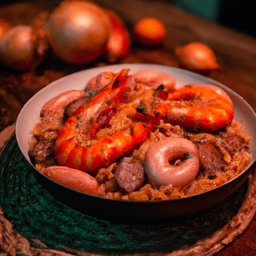 Foto che illustra la ricetta da : Jambalaya con salsicce e gamberi